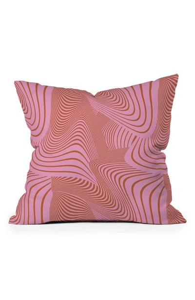 Deny Designs Pink Future By Gabriela Fuente Outdoor Throw Pillow In Multi