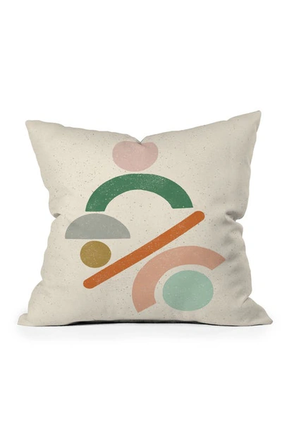 Deny Designs Mobile Shapes By Pauline Stanley Outdoor Throw Pillow In Multi