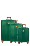Bric's Ravenna Tsa Approved Lock Hardshell Spinner Luggage 3-piece Set In Green