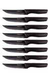 Berghoff Serrated Stainless Steel 8-piece Steak Knife Set In Black