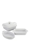 Staub Ceramics 4-pc Mixed Baking Dish Set In White