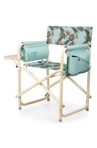 Oniva A Picnic Time Brand Oniva Outdoor Directors Folding Chair In Blue Print
