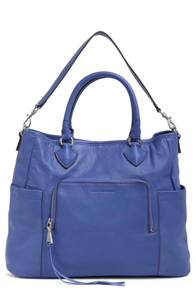 Aimee Kestenberg Sunbury Leather Tote Bag In Blue Iris