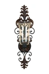 Willow Row Scrolled Metal Candle Wall Sconce In Gold