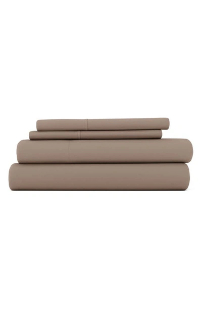 Homespun Premium Ultra Soft 4-piece Bed Sheets Set In Taupe