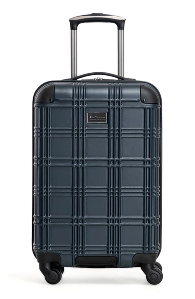 Ben Sherman Nottingham 20" Carry-on Lightweight Hardside Spinner Luggage In Naval