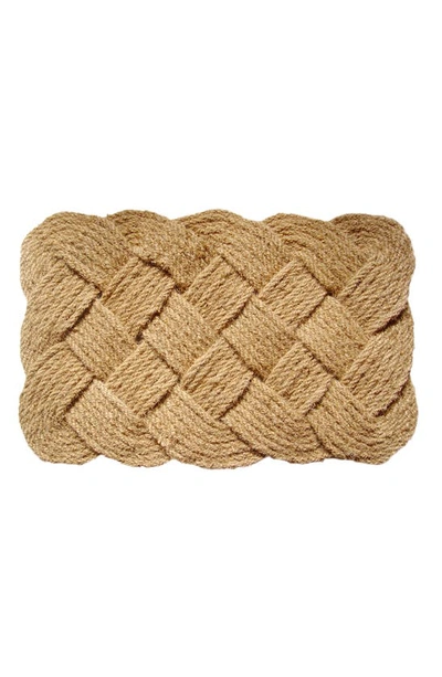 Entryways Knot-ical Hand-woven Doormat In Brown