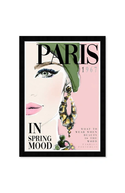 Wynwood Studio Wynwood 'cover Paris' Framed Wall Art In Green