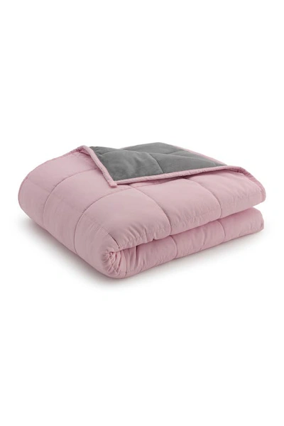 Ella Jayne Home Reversible Weighted Anti-anxiety Blanket In Grey/platinum