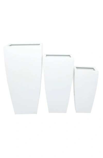 Vivian Lune Home White Metal Vase