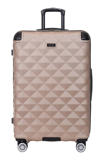 Kenneth Cole Reaction Kenneth Cole Diamond Tower 28" Hardside Spinner Luggage In Rose Champagne
