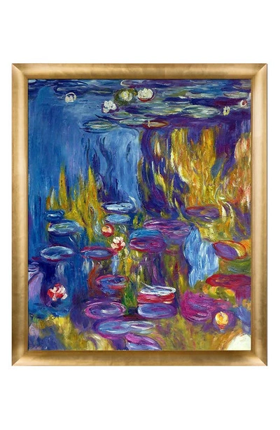 Overstock Art La Pastiche Water Lilies Reproduction Canvas Art In Blue