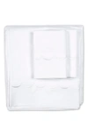 Melange Home 600tc Scallop Trim 3-piece Duvet Set In White