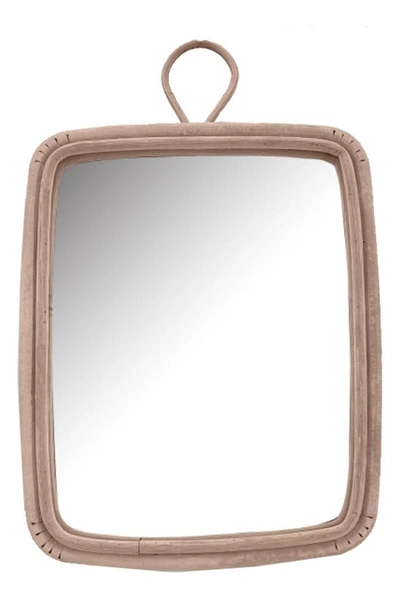 Nobia The Gabi Rattan Rectangular Mirror In Natural