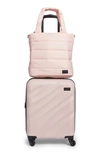 GEOFFREY BEENE TWO-PIECE TOTE AND SPINNER LUGGAGE SET