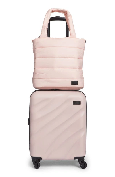 Geoffrey Beene Two-piece Tote And Spinner Luggage Set In Blush