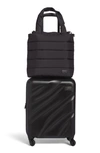 Geoffrey Beene Puffer 20-inch Hardside Spinner & Carryall Set In Black