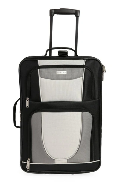 Geoffrey Beene 21-inch Rolling Carry-on In Black W/ Grey