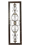 WILLOW ROW INDUSTRIAL IRON WALL DECOR PANEL