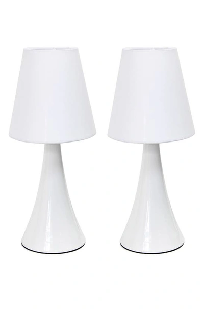Lalia Home Valencia Colors Mini Lamps In White