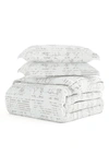 Homespun Light Gray Premium Microfiber Comforter In Light Gray