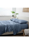 Homespun Solid Sheet 4-piece Set In Stone
