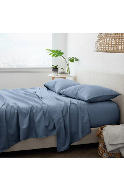 Homespun Solid Sheet 4-piece Set In Stone