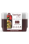 Bentgo Prep 2-compartment Meal Prep Containers In Burgundy