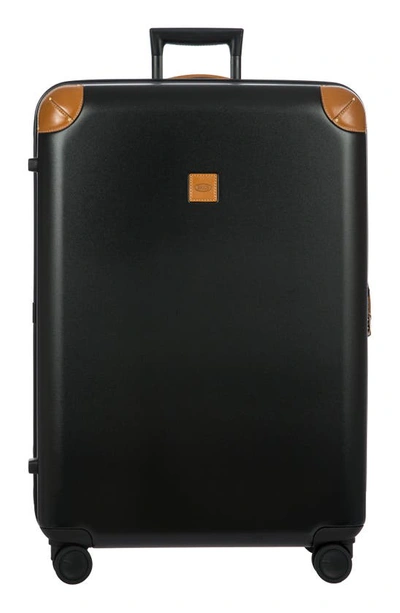 Bric's Amalfi 32" Spinner Suitcase In Black/ Tan