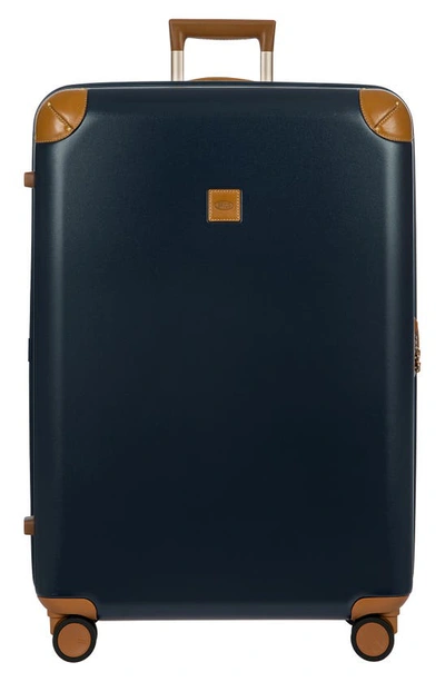 Bric's Amalfi 32" Spinner Suitcase In Blue/ Tan