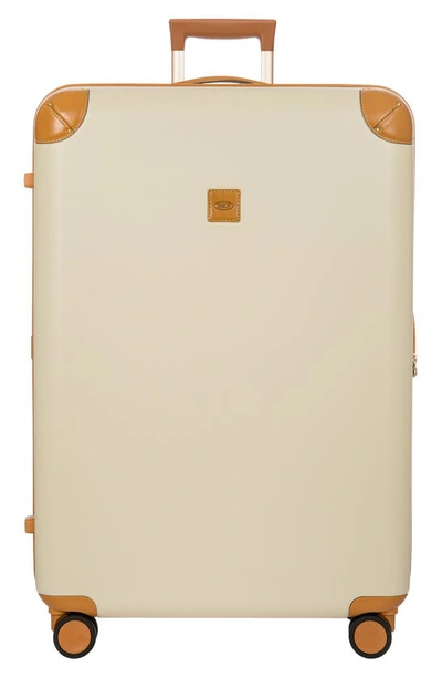 Bric's Amalfi 32" Spinner Suitcase In Cream/ Tan