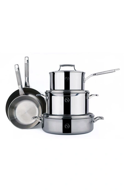 Saveur Selects Tri-ply 8-piece Set In Stainless Steel