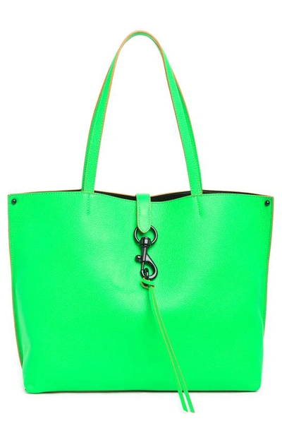 Rebecca Minkoff Megan Leather Tote In Neon Green