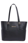 Persaman New York Angeline Leather Tote Bag In Black