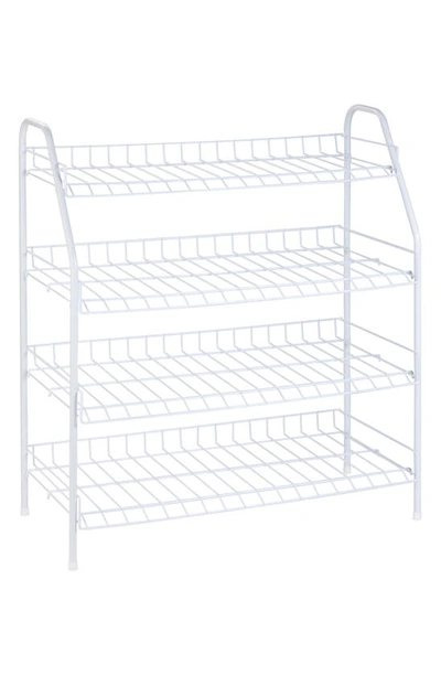 Honey-can-do 4-tier Storage Rack In White