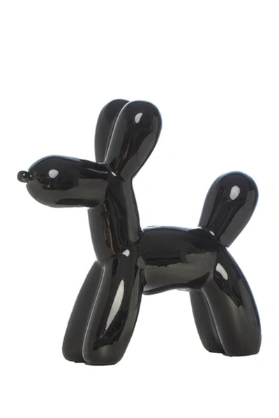 Interior Illusions Plus Black Balloon Dog Bank