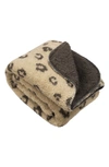 Sutton Home Mantolok Printed Throw Blanket In Tan Reverse To Brown