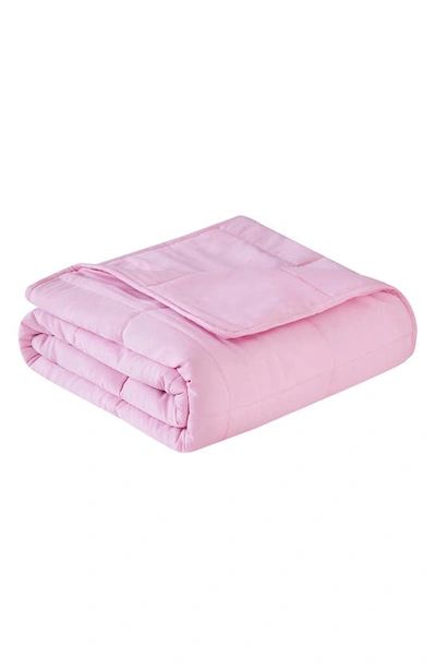 Bon Voyage Microfiber Travel Weighted Throw Blanket 5lb In Pink