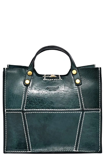 Old Trend Rosa Transport Leather Tote In Teal