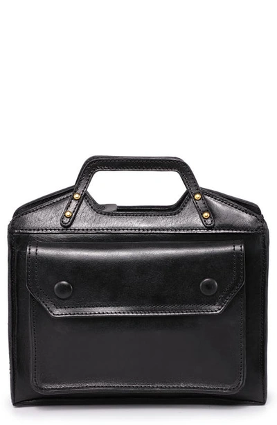 Old Trend Women's Genuine Leather Basswood Mini Tote Bag In Black