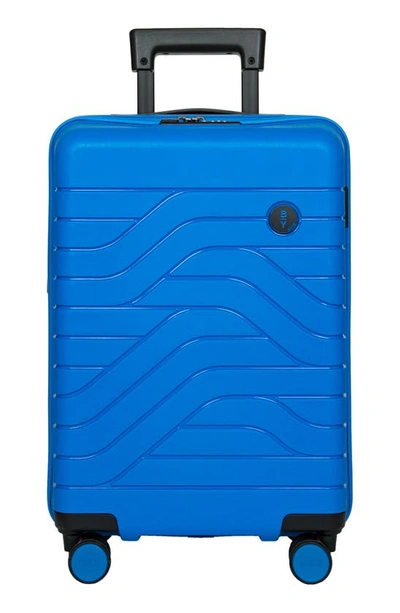 Bric's 21" Expandable Carry-on Spinner In Electric Blue