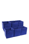Sorbus Royal Blue Foldable Storage Cube Basket Bin In Nocolor