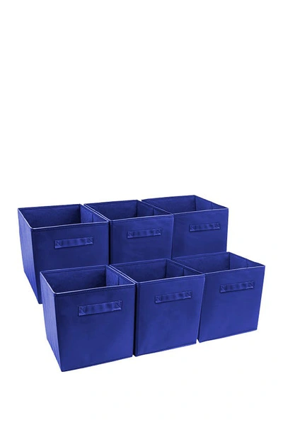 Sorbus Royal Blue Foldable Storage Cube Basket Bin In Nocolor