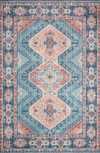 Loloi Ii Rosette Collection Rug In Turquoise / Terracotta