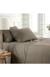 Southshore Fine Linens Premium Collection Pleated Extra Deep Pocket Sheet Set In Dark Taupe