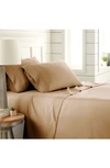 Southshore Fine Linens Premium Collection Pleated Extra Deep Pocket Sheet Set In Taupe