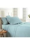 Southshore Fine Linens Premium Collection Pleated Extra Deep Pocket Sheet Set In Sky Blue