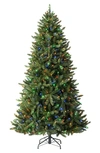 Tree Classics By Balsam Hill Artificial Pre-lit Color Blast Balsam Spruce Tree In Green