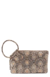 Hobo Sable Clutch In Metal Snake