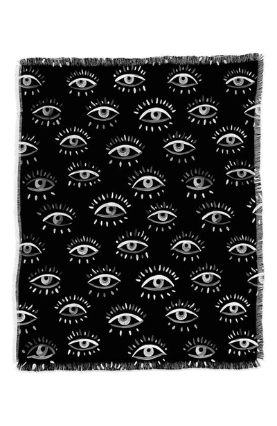 Deny Designs Avenie Mystic Eye Throw Blanket In Multi